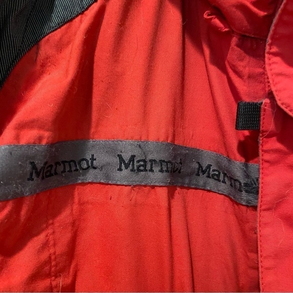 Marmot red snow ski jacket mens M - Picture 3 of 10